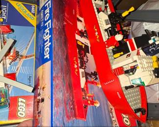 LEGO Fire Fighter Boat Set and LEGOLAND Town System Set