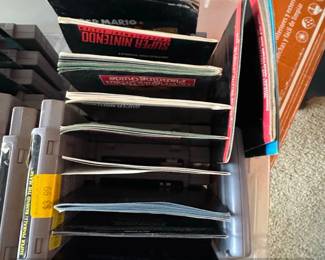 Super Nintendo Entertainment System Instruction Manuals and Game Cartridges