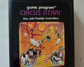 Circus Atari Video Game Cartridge