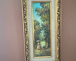 Vintage Landscape Painting by Alan Wotton