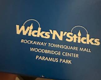 WicksNSticks Floral Glass Candle Holder second image