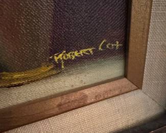 Robert Cox Floral Still Life Oil Painting second image