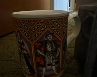 Sadler King Henry VIII and His Six Wives Fine Bone China Mug