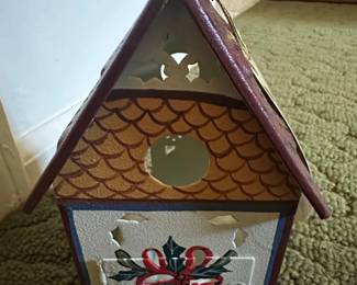 Lenox Winter Greetings Cardinal Birdhouse Votive