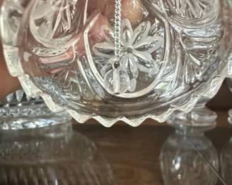 Vintage Hofbauer Crystal Bell with Bird Motif second image