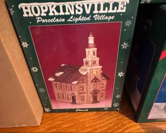 Hopkinsville Porcelain Lighted Village Church