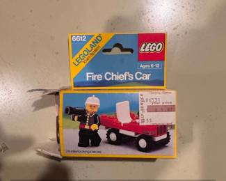 LEGO Legoland Town System Fire Chiefs Car Set