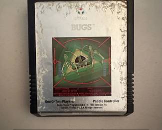 Data Age Bugs Atari Video Game Cartridge