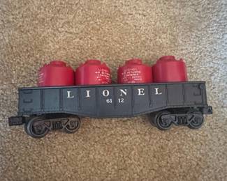 Lionel Gondola Car with Four Red Containers