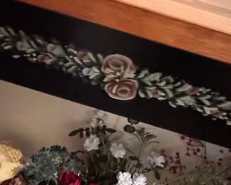 Console Table with Floral Decal second image