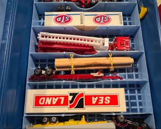 Matchbox Highway Truck Case with Mini Die Cast Trucks including BJ The Bear Kenworth K third image