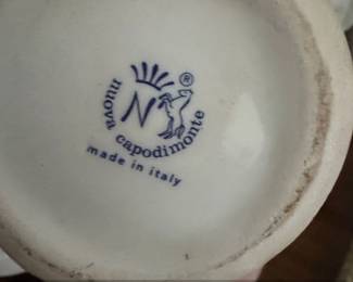 Capodimonte Porcelain Floral Arrangement Figurine second image