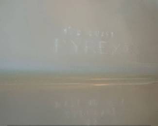 Pyrex Snowflake Blue Divided Casserole Dish third image