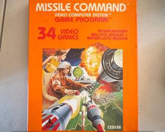 Atari Missile Command Video Computer System Game Program
