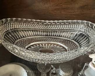 Vintage Anchor Hocking Wexford Oval Footed Bowl second image