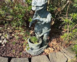 Boy with Flute Garden Statue