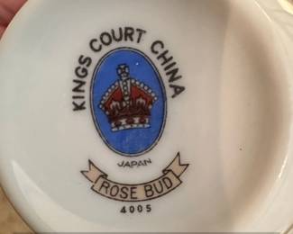 Kings Court China Rose Bud Pattern Tea Set second image