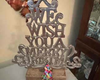 We Wish You A Merry Christmas Metal Sign