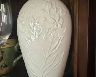 Lenox Masterpiece Collection Floral Embossed Vase