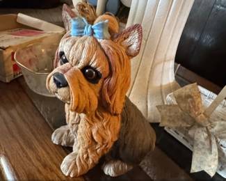 Danbury Mint Yorkshire Terrier Playmate Wanted Figurine