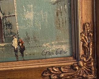 Parisian Street Scene Oil Painting with Arc de Triomphe by Caroline Burnett second image