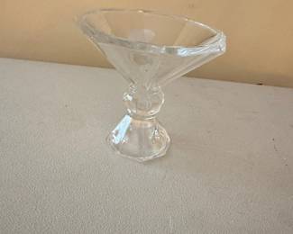 Clear Glass Pedestal Candy Dish