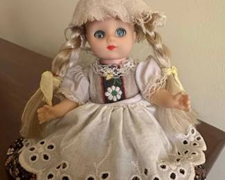 Vintage Madame Alexander Heidi Doll in Dirndl Dress