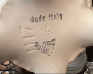 Vintage Capodimonte Porcelain Pitcher with Floral Appliqus second image