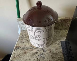Vintage Carousel Cookie Jar