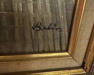 Vintage Parisian Street Scene Painting by Babin