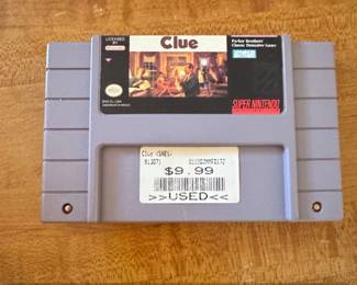 Clue Super Nintendo Entertainment System Game Cartridge