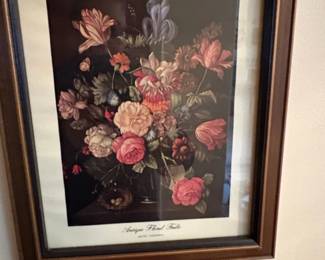 Antique Floral Frolic Print