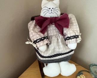 Vintage Applause Cloth Cat Doll