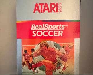 RealSports Soccer Atari Game Cartridge Box