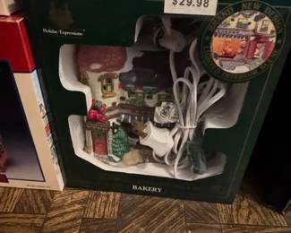 Lemax Bakery Lighted Interior Scene