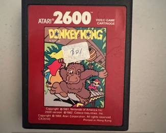 Donkey Kong Video Game Cartridge for Atari
