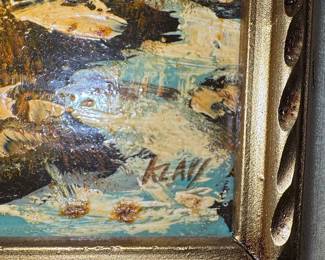 Framed Landscape Oil Painting Klav second image