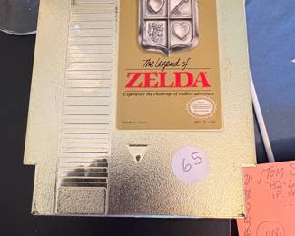 The Legend of Zelda Nintendo Entertainment System Game Cartridge