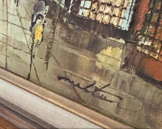 Original Oil Painting Paris Street Scene by Artist Melita second image