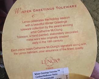 Lenox Winter Greetings Cardinal Birdhouse Votive second image