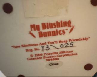 My Blushing Bunnies Sow Kindness And Youll Reap Friendship Figurine second image