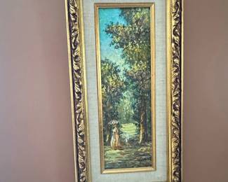 Vintage Landscape Painting by Alan Wotton