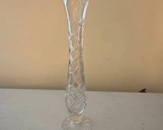 Cut Crystal Bud Vase