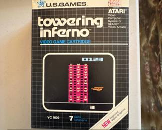 U.S. Games Towering Inferno Video Game Cartridge for Atari