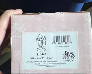 Precious Moments Wish You Were Hare Porcelain Figurine