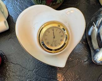 Lenox Heart Shaped Clock