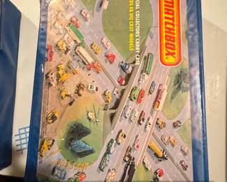 Vintage Matchbox Official Collectors Carry Case with Assorted DieCast Emergency and Military Vehicles