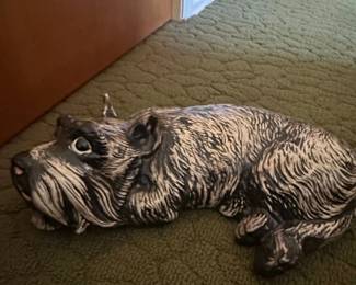 Vintage Ceramic Scottie Dog Figurine by Marty Carey