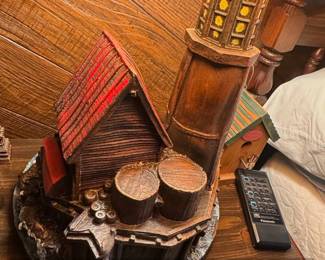 Tommy Bahama Nautical Lamp Wicker Woven Rattan Anchor Beach Scene second image