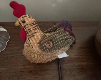 Stuffed Rooster Door Draft Stopper